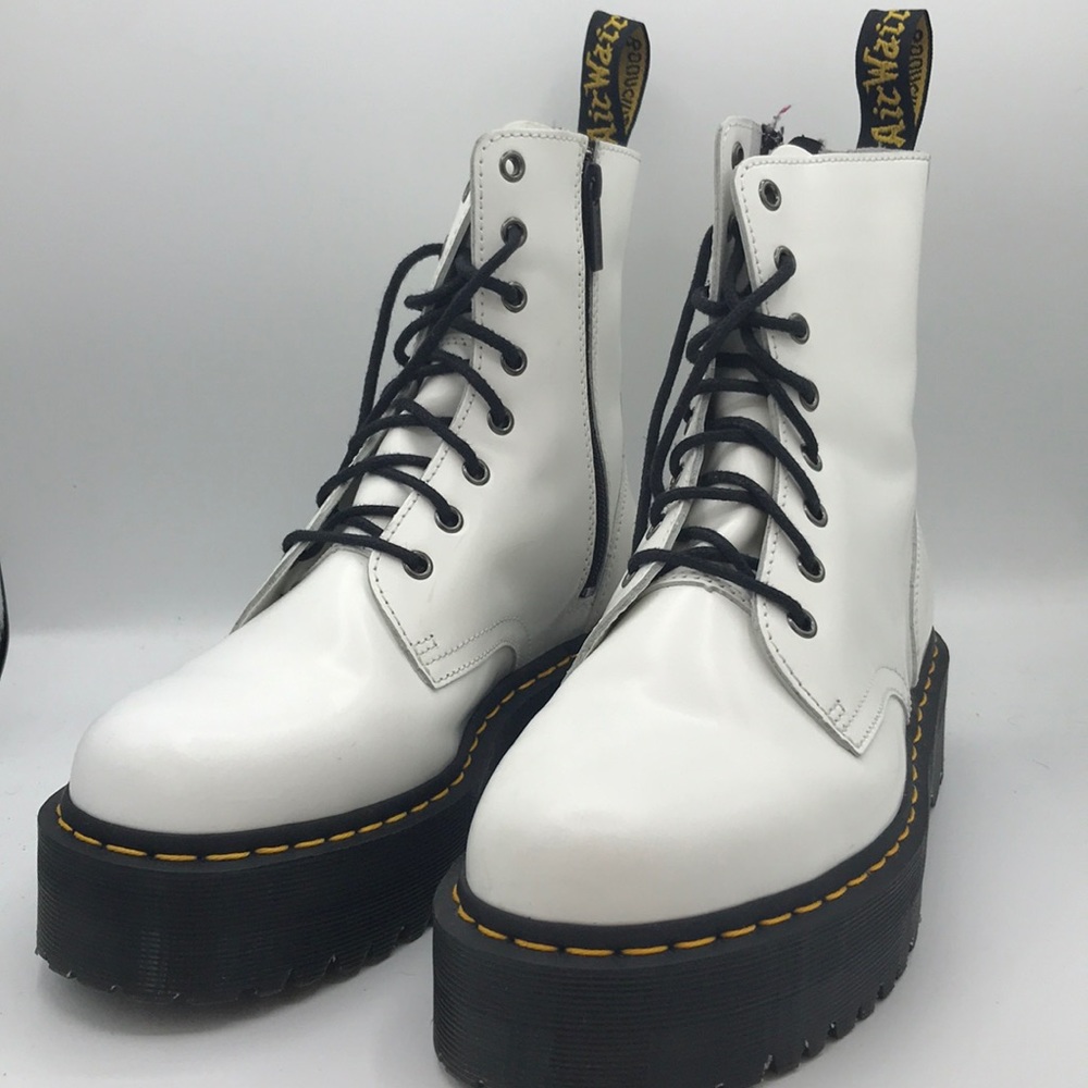 Dr. Martens Jadon White polished smooth